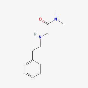 molecular formula C12H18N2O B13273301 N,N-Dimethyl-2-[(2-phenylethyl)amino]acetamide 