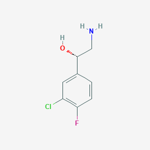 (1S)-2-amino-1-(3-chloro-4-fluorophenyl)ethan-1-ol