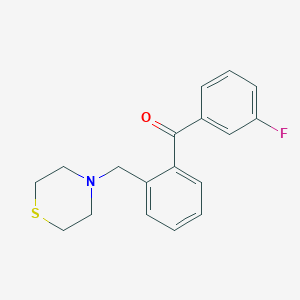 3'-Fluoro-2-thiomorpholinomethyl benzophenone