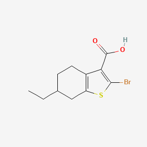 2-Bromo-6-ethyl-4,5,6,7-tetrahydro-1-benzothiophene-3-carboxylic acid