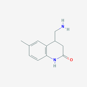 4-(Aminomethyl)-6-methyl-1,2,3,4-tetrahydroquinolin-2-one