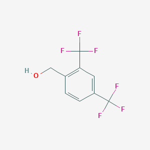 molecular formula C9H6F6O B132734 2,4-Bis(trifluoromethyl)benzyl alcohol CAS No. 143158-15-0