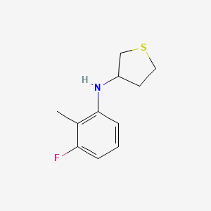 molecular formula C11H14FNS B13273414 N-(3-fluoro-2-methylphenyl)thiolan-3-amine 