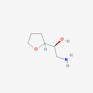 (1S)-2-Amino-1-(oxolan-2-yl)ethan-1-ol