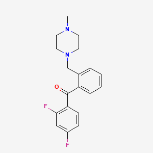 2,4-Difluoro-2'-(4-methylpiperazinomethyl) benzophenone