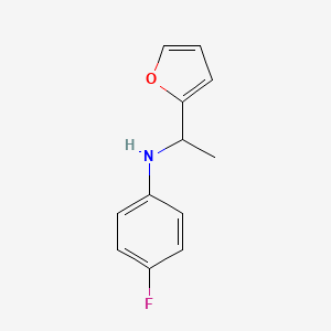 4-fluoro-N-[1-(furan-2-yl)ethyl]aniline