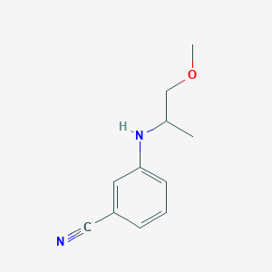 3-[(1-Methoxypropan-2-yl)amino]benzonitrile