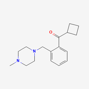 molecular formula C17H24N2O B1327367 Cyclobutyl 2-(4-methylpiperazinomethyl)phenyl ketone CAS No. 898762-60-2