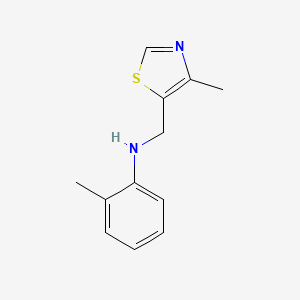 2-methyl-N-[(4-methyl-1,3-thiazol-5-yl)methyl]aniline