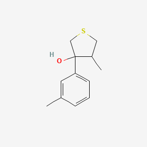 4-Methyl-3-(3-methylphenyl)thiolan-3-ol