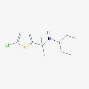 [1-(5-Chlorothiophen-2-yl)ethyl](pentan-3-yl)amine