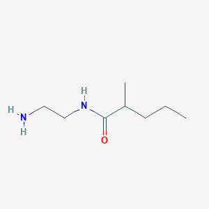 molecular formula C8H18N2O B13273690 N-(2-aminoethyl)-2-methylpentanamide 