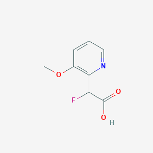 2-Fluoro-2-(3-methoxypyridin-2-yl)acetic acid