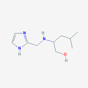 2-[(1H-Imidazol-2-ylmethyl)amino]-4-methylpentan-1-ol