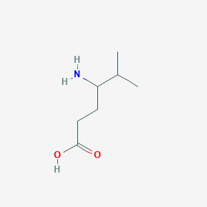 molecular formula C7H15NO2 B13273704 4-Amino-5-methylhexanoic acid 