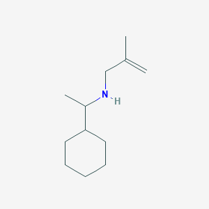 molecular formula C12H23N B13273711 (1-Cyclohexylethyl)(2-methylprop-2-en-1-yl)amine 