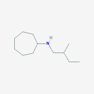 molecular formula C12H25N B13273722 N-(2-methylbutyl)cycloheptanamine 