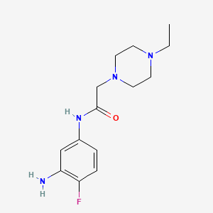 N-(3-Amino-4-fluorophenyl)-2-(4-ethylpiperazin-1-YL)acetamide