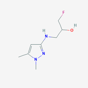 1-[(1,5-Dimethyl-1H-pyrazol-3-yl)amino]-3-fluoropropan-2-ol