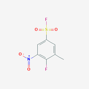 4-Fluoro-3-methyl-5-nitrobenzene-1-sulfonyl fluoride