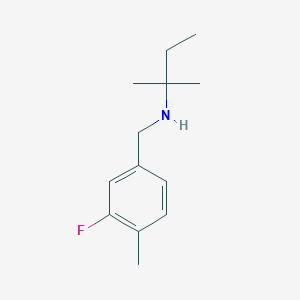 [(3-Fluoro-4-methylphenyl)methyl](2-methylbutan-2-yl)amine