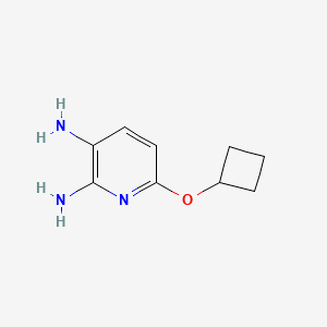 molecular formula C9H13N3O B13273813 6-Cyclobutoxypyridine-2,3-diamine 