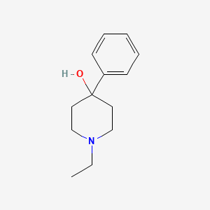 molecular formula C13H19NO B13273839 1-Ethyl-4-phenylpiperidin-4-ol 