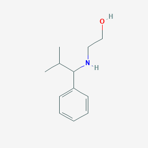 molecular formula C12H19NO B13273840 2-[(2-Methyl-1-phenylpropyl)amino]ethan-1-ol 