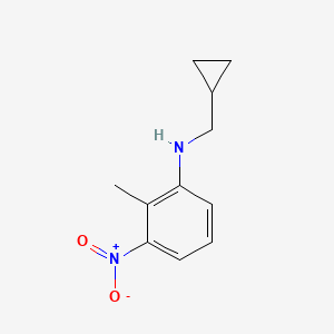 N-(cyclopropylmethyl)-2-methyl-3-nitroaniline