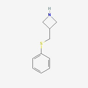 molecular formula C10H13NS B13273899 3-[(Phenylsulfanyl)methyl]azetidine 