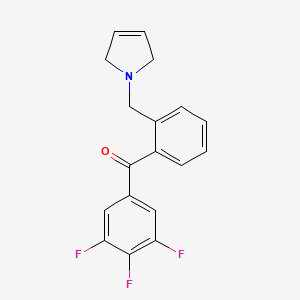 2'-(3-Pyrrolinomethyl)-3,4,5-trifluorobenzophenone