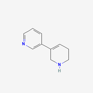 molecular formula C10H12N2 B13273915 3-(1,2,5,6-Tetrahydropyridin-3-yl)pyridine 