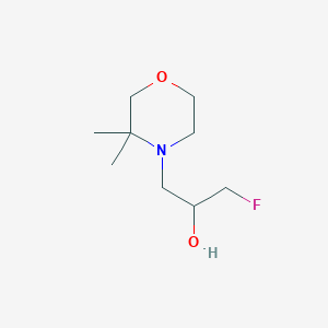 1-(3,3-Dimethylmorpholin-4-yl)-3-fluoropropan-2-ol