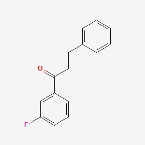 molecular formula C15H13FO B1327395 3'-Fluoro-3-phenylpropiophenone CAS No. 898764-21-1