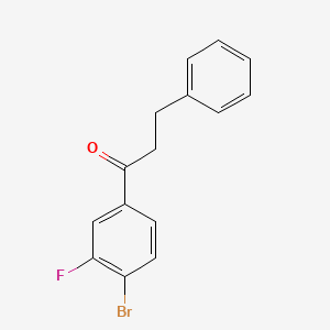 1-(4-Bromo-3-fluorophenyl)-3-phenylpropan-1-one