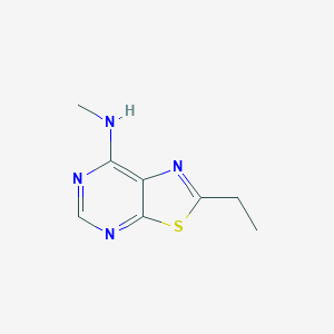 molecular formula C8H10N4S B13274013 2-Ethyl-N-methyl-[1,3]thiazolo[5,4-d]pyrimidin-7-amine 