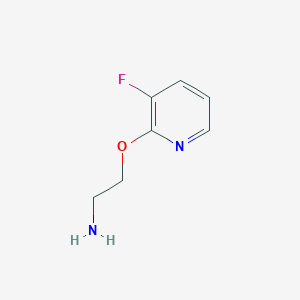 molecular formula C7H9FN2O B13274044 2-(2-Aminoethoxy)-3-fluoropyridine 