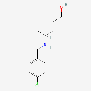 4-{[(4-Chlorophenyl)methyl]amino}pentan-1-ol