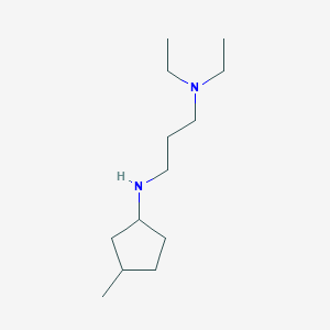 molecular formula C13H28N2 B13274077 Diethyl({3-[(3-methylcyclopentyl)amino]propyl})amine 