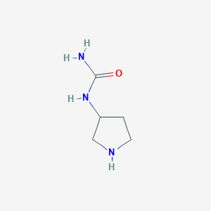 molecular formula C5H11N3O B13274104 (Pyrrolidin-3-yl)urea CAS No. 585538-86-9