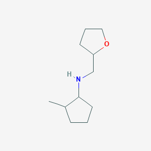 molecular formula C11H21NO B13274122 2-methyl-N-(oxolan-2-ylmethyl)cyclopentan-1-amine 