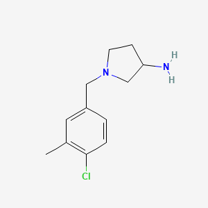 1-(4-Chloro-3-methylbenzyl)pyrrolidin-3-amine