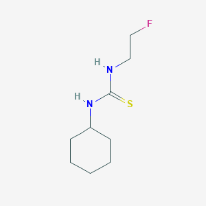 molecular formula C9H17FN2S B13274151 1-Cyclohexyl-3-(2-fluoroethyl)thiourea 