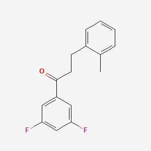 B1327417 3',5'-Difluoro-3-(2-methylphenyl)propiophenone CAS No. 898790-14-2