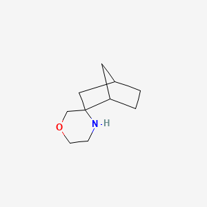 molecular formula C10H17NO B13274208 Spiro[bicyclo[2.2.1]heptane-2,3'-morpholine] 