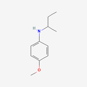 molecular formula C11H17NO B13274237 N-(sec-butyl)-4-methoxyaniline CAS No. 16495-68-4