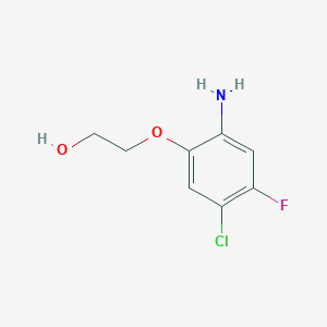 2-(2-Amino-5-chloro-4-fluorophenoxy)ethan-1-ol