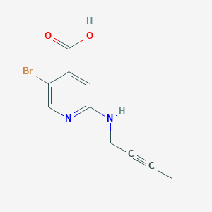 5-Bromo-2-[(but-2-yn-1-yl)amino]pyridine-4-carboxylic acid