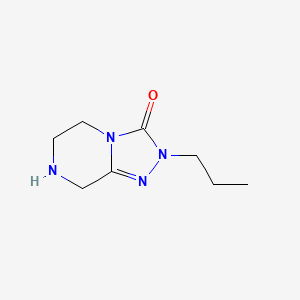 2-Propyl-5,6,7,8-tetrahydro-[1,2,4]triazolo[4,3-a]pyrazin-3(2h)-one