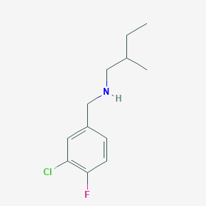 [(3-Chloro-4-fluorophenyl)methyl](2-methylbutyl)amine